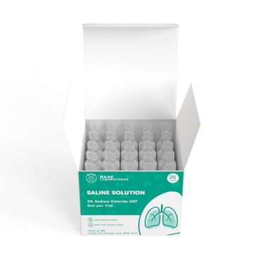 BASE LABORATORIES Saline Solution for Nebulizers - 25 Vials