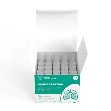 BASE LABORATORIES Saline Solution for Nebulizers - 25 Vials