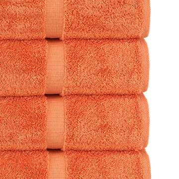 Chakir Turkish Linens Luxury Spa and Hotel Quality Premium Turkish Cotton 6-Piece Towel Set (2 x Bath Towels, 2 x Hand Towels, 2 x Washcloths)