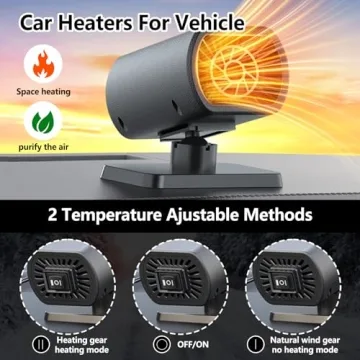 2026 Portable Car Heater - 12V Quick Defrost & Fan Function