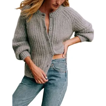 Bianstore Women's Cozy Knit Cardigan - Soft, Stylish & Versatile