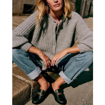 Bianstore Women's Soft Knit Cardigan Stylish Versatile Wear