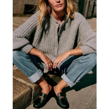 Bianstore Women's Soft Knit Cardigan Stylish Versatile Wear