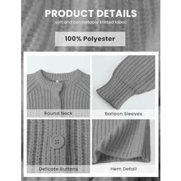 Bianstore Women's Soft Knit Cardigan Stylish Versatile Wear