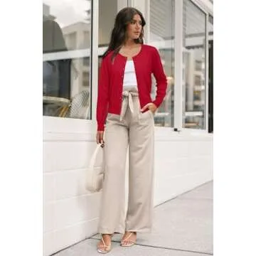 Newshows Women's Summer Cardigan - Soft Lightweight Classic Style