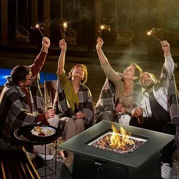 Four Seasons 28" Smokeless Gas Fire Pit Table for Outdoor