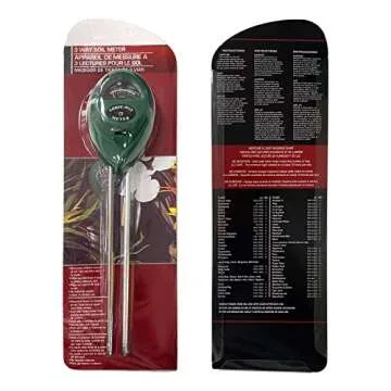 3 in 1 Soil PH Meter Soil Moisture Light PH Tester for Indoor Outdoor House Potted Plants Care,Garden nutrients,Farming,Lawn,Gardening Tool Kits,Soil Hygrometer Sensor No Battery Needed