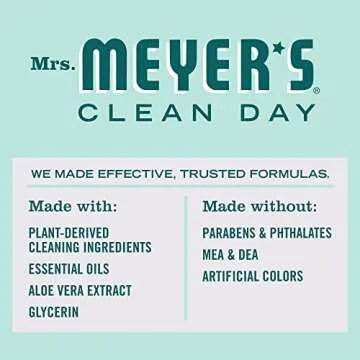 MRS. MEYER'S Mint Liquid Dish Soap - Eco-friendly Clean