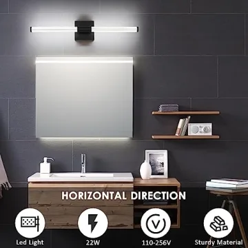 Modern Black LED Bathroom Vanity Lights for Style & Efficiency