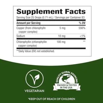 Nature's Way Chlorofresh, Liquid Chlorophyll Concentrate Drops, Internal Deodorant*, Supports Detoxification Pathways*, Mint Flavored, 2 Fl. Oz.