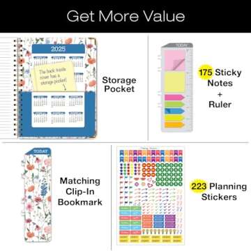 HARDCOVER Academic Year 2024-2025 Planner: (June 2024 Through July 2025) 8.5"x11" Daily Weekly Month...