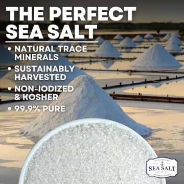 Coarse Sea Salt for Grinder Refill - Mineral-Rich, Unrefined 14 oz