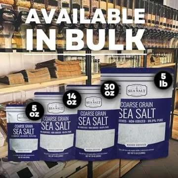 Mineral-Rich Sea Salt for Grinder Refill, Non-Iodized