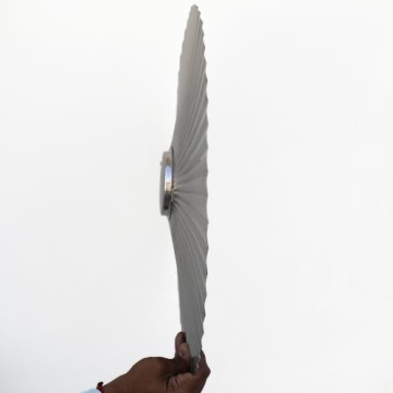 Decorlives Round Sunburst Metal Wall Art for Contemporary Homes