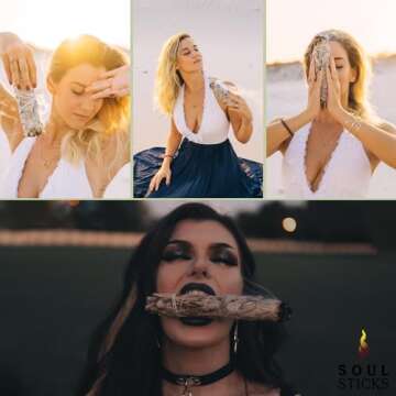 SOUL STICKS 4" Organic White Sage Smudge Sticks (6 Pack) Smudging Incense Sticks for Stress Relief, Home Cleansing, Meditation & Smudging Rituals | Sustainably Sourced California White Sage Bundle