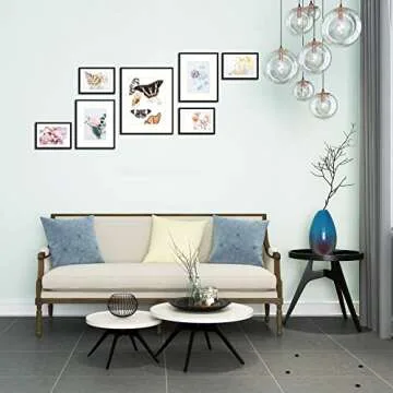 Golden State Art Aluminum Frame Set of 7 for Home Decor