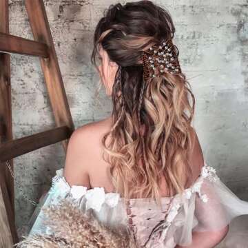 5 Pieces Stretchy Magic Comb Adjustable Elastic Hair Clip for Women Girls No Crease Pins Vintage Bun Maker Accessories for Curly Thick Wavy Hair Ponytail