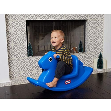 Blue Little Tikes Rocking Horse for Safe Fun