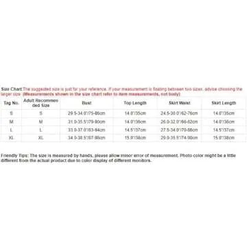 Stylish ACSUSS Women’s Cheerleading Costume Red Set