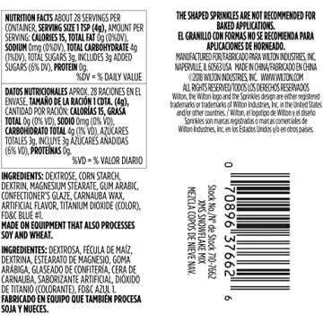 Sprinkles Mix-Christmas Pearlized Snowflakes