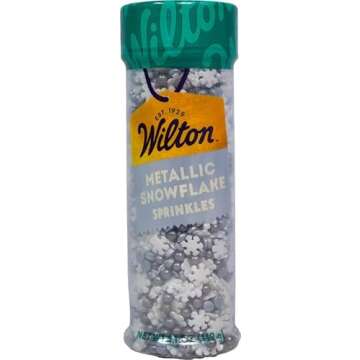 Sprinkles Mix-Christmas Pearlized Snowflakes