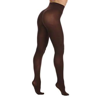EVERSWE Women's 80 Den Soft Opaque Tights, Women's Tights (S/M, Coffee)