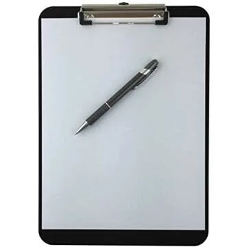 Trade Quest Plastic Clipboard - Durable & Stylish 6-Pack