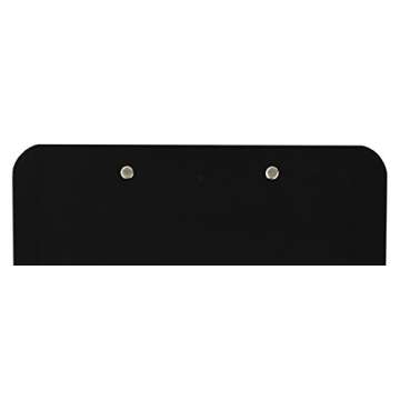 Trade Quest Plastic Clipboard Opaque Color Letter Size Low Profile Clip (Pack of 6) (Black)