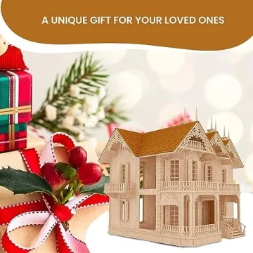 Victorian Gothic Mansion 3D Puzzle Wooden Model Kit