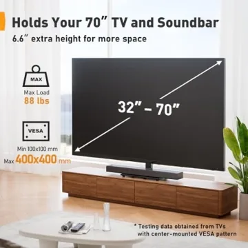 Universal TV Stand for 32-70 inch TVs with Tilt