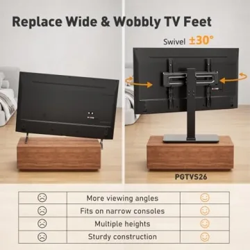 Universal TV Stand for 32-70 inch TVs with Tilt