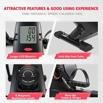 YOSUDA Under Desk Bike Pedal Exerciser for Fit Lifestyles