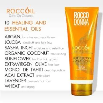 Rocco Donna Sulfate Free Moisturizing and Hydrating Conditioner for Damaged hair | Intense Dry Hair Renewal | Safe Color treated Hair | 8 oz