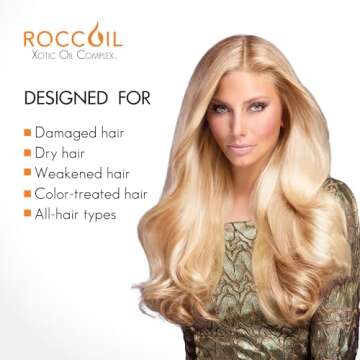 Rocco Donna Sulfate Free Moisturizing and Hydrating Conditioner for Damaged hair | Intense Dry Hair Renewal | Safe Color treated Hair | 8 oz