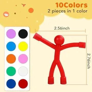 TOP MAGNETS Magnet Toys,Colourful Travel Toys,12Pcs Magnetic Men,Magnet People,Fridge Magnets,Fun Toys,Magnets for Kids,Whiteboard,Easter,Refrigerator,Office