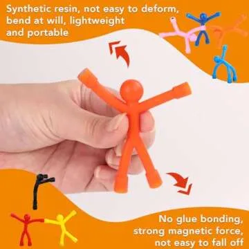 TOP MAGNETS Magnet Toys,Colourful Travel Toys,12Pcs Magnetic Men,Magnet People,Fridge Magnets,Fun Toys,Magnets for Kids,Whiteboard,Easter,Refrigerator,Office