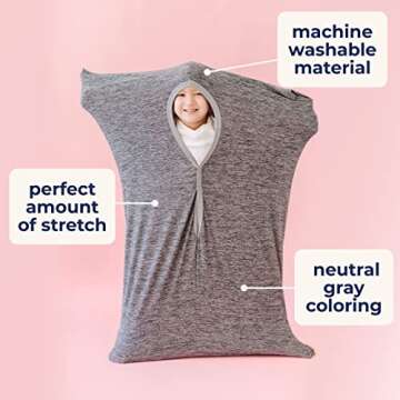 Sensory Basics Body Sock - for Sensory Kids - Sensory Sock for Kids - Compression Body Sack - Sensory Sack - Sensory Sleep Sack - Ages 3+ X-Small