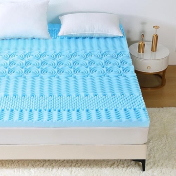 HUXMEYSON Cooling Gel Memory Foam Mattress Topper Queen