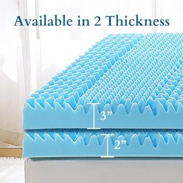HUXMEYSON Cooling Gel Memory Foam Mattress Topper Queen