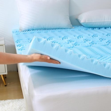 HUXMEYSON Cooling Gel Memory Foam Mattress Topper Queen