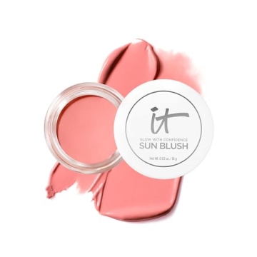 IT Cosmetics Glow with Confidence Sun Cream Blush - Blendable Hydrating Color for All Skin Types