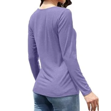 Shop Dimur V-Neck Long Sleeve Shirts for Women