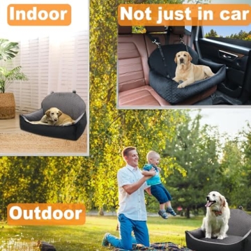 Dog Car Seat Bed for Large and Medium Pets