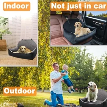 Dog Car Seat Bed for Large and Medium Pets