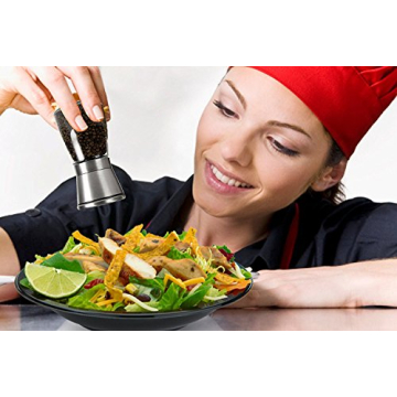 Premium Stainless Steel Salt and Pepper Grinder Set