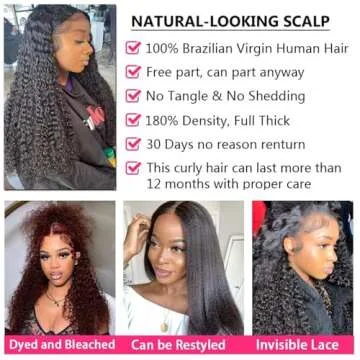 PRIMELACE Kinky Curly Lace Front Wig 20 inch Human Hair Wigs for Black Women 13x4 HD Lace Front Wigs Human Hair Pre Plucked Kinkycurly Human Hair Wig 180% Density