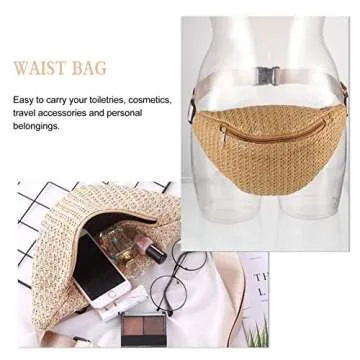 Stylish Straw Crossbody Sling Bag for Women