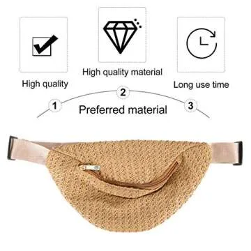 Stylish Straw Crossbody Sling Bag for Women