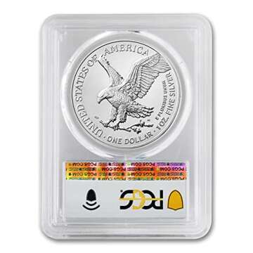 2023 (W) 1 oz American Silver Eagle Coin MS-70 (First Strike - Struck at The West Point Mint) $1 PCGS MS70
