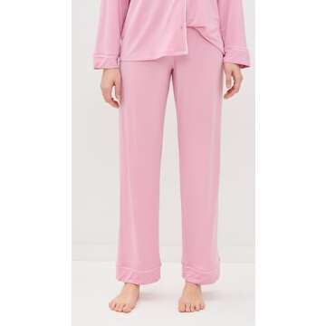 Eberjey Gisele Classic Women's Pajama Set | Long Sleeve Shirt + Long Pants